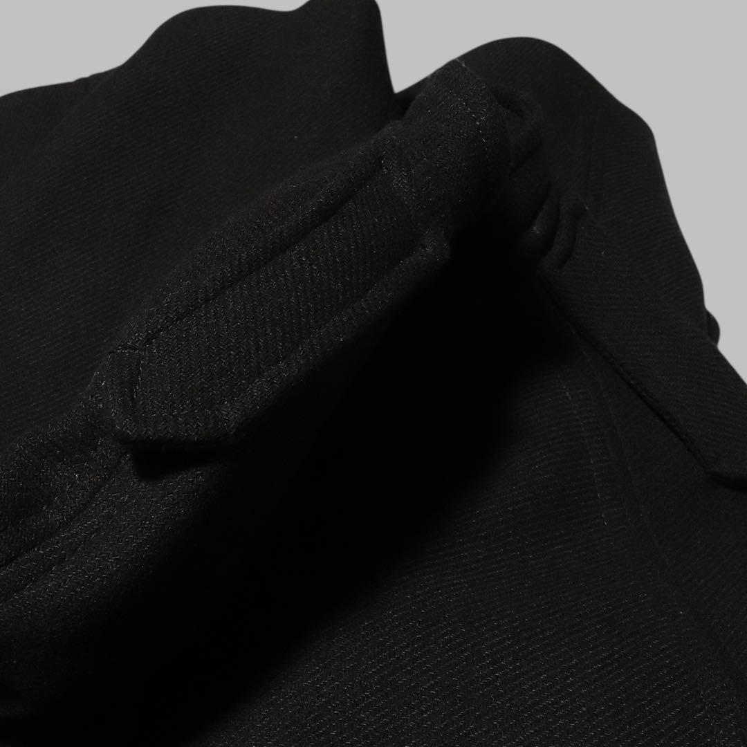 美品★L★ZARA★ケープコート★ウール ポンチョ★ブラック★金ボタン★ザラ