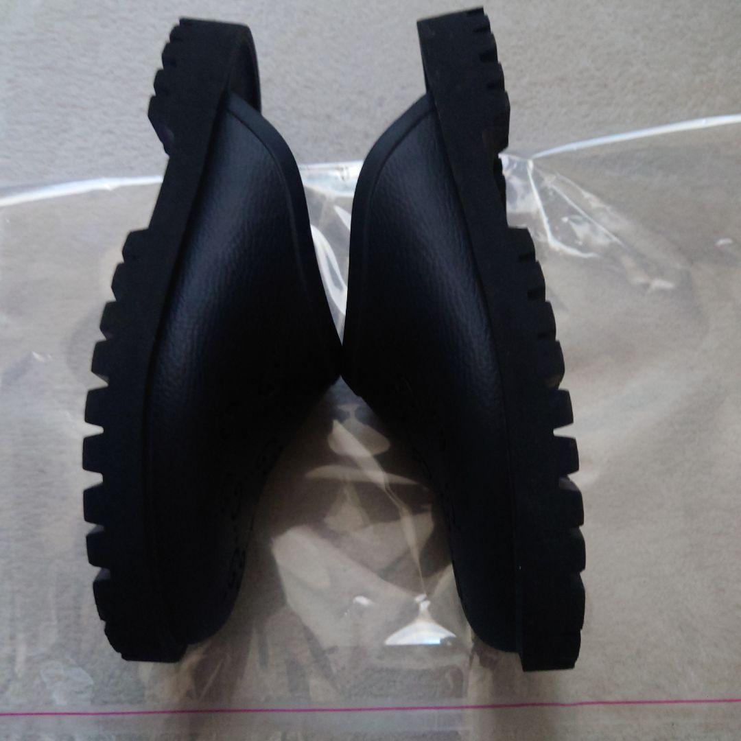 美品☆GUCCIラバーサンダル27.0相当BLACK軽量幅広