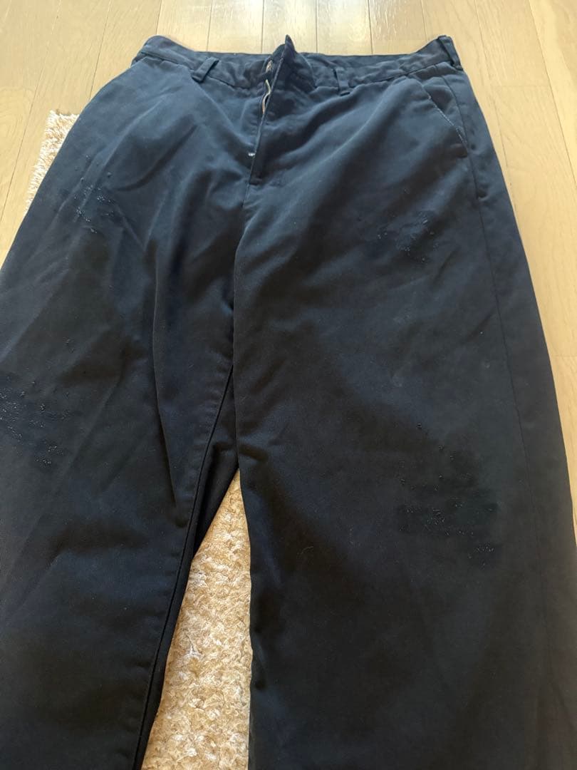 【中古】ancellm✖️wism WIDE CHINO PANTS 黒 2