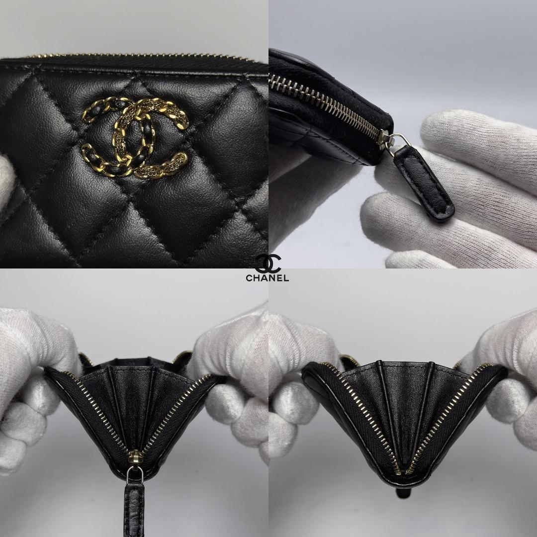 正規品　限定　CHANEL19 CCマーク　ココマーク　ジップパース