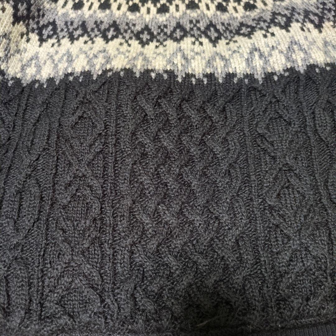 MIHARAYASUHIRO ショールカラー ニット切替スタジャン ホースレザー