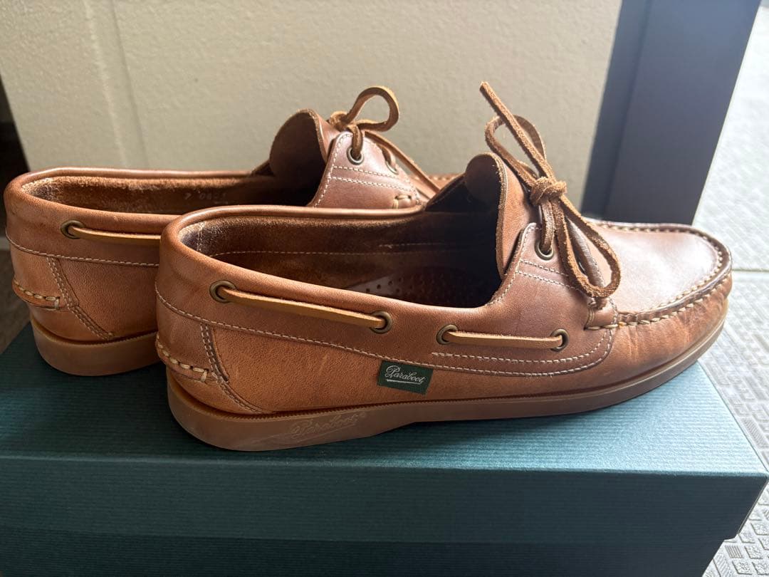 ビームスF別注:Paraboot/BARTH クロムエクセルレザーデッキシューズ