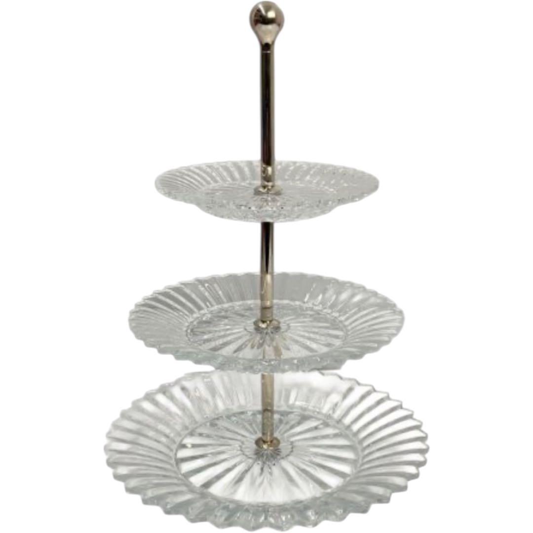 【新品】Baccarat バカラ ミルニュイ ケーキスタンド 3段 ティー