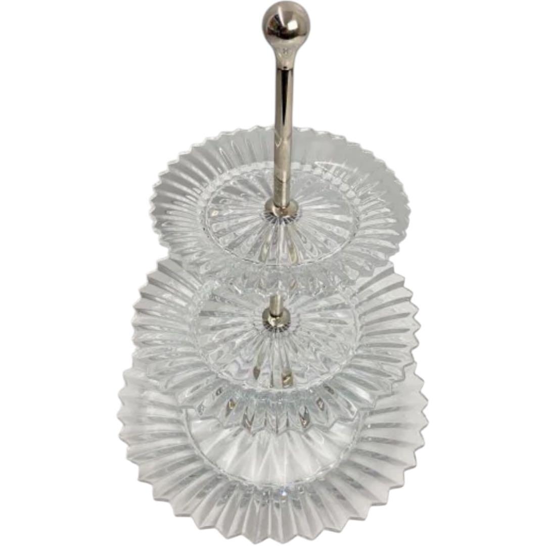 【新品】Baccarat バカラ ミルニュイ ケーキスタンド 3段 ティー