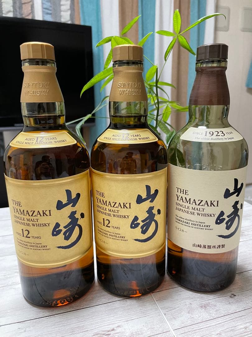 山崎12年 3本 山崎シングルモルト 計4本 正規品