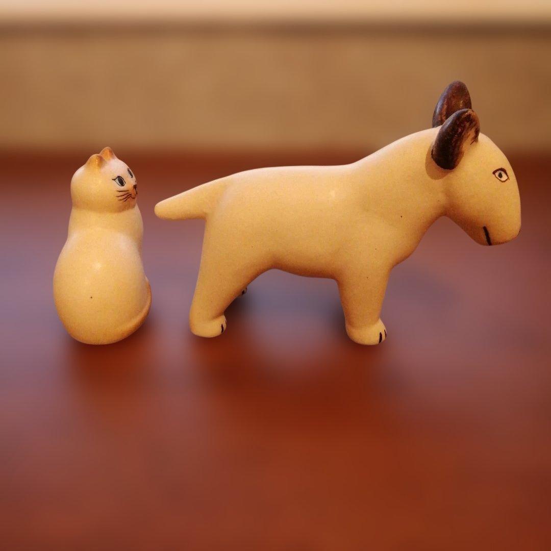 美品　リサ・ラーソン　陶器　置物