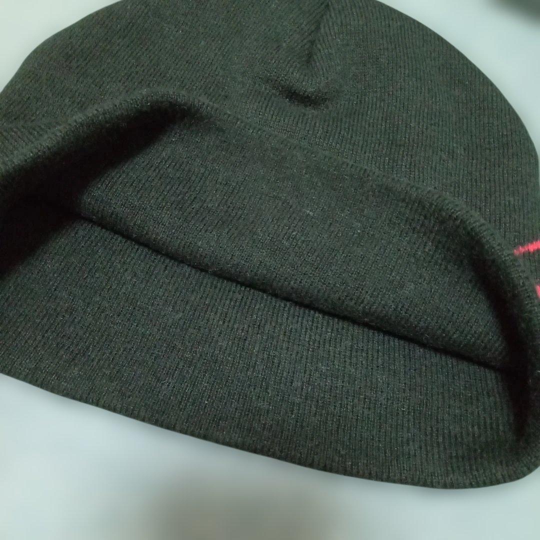 シュプリーム Supreme/Spyder ビーニー 黒 赤 ニット帽