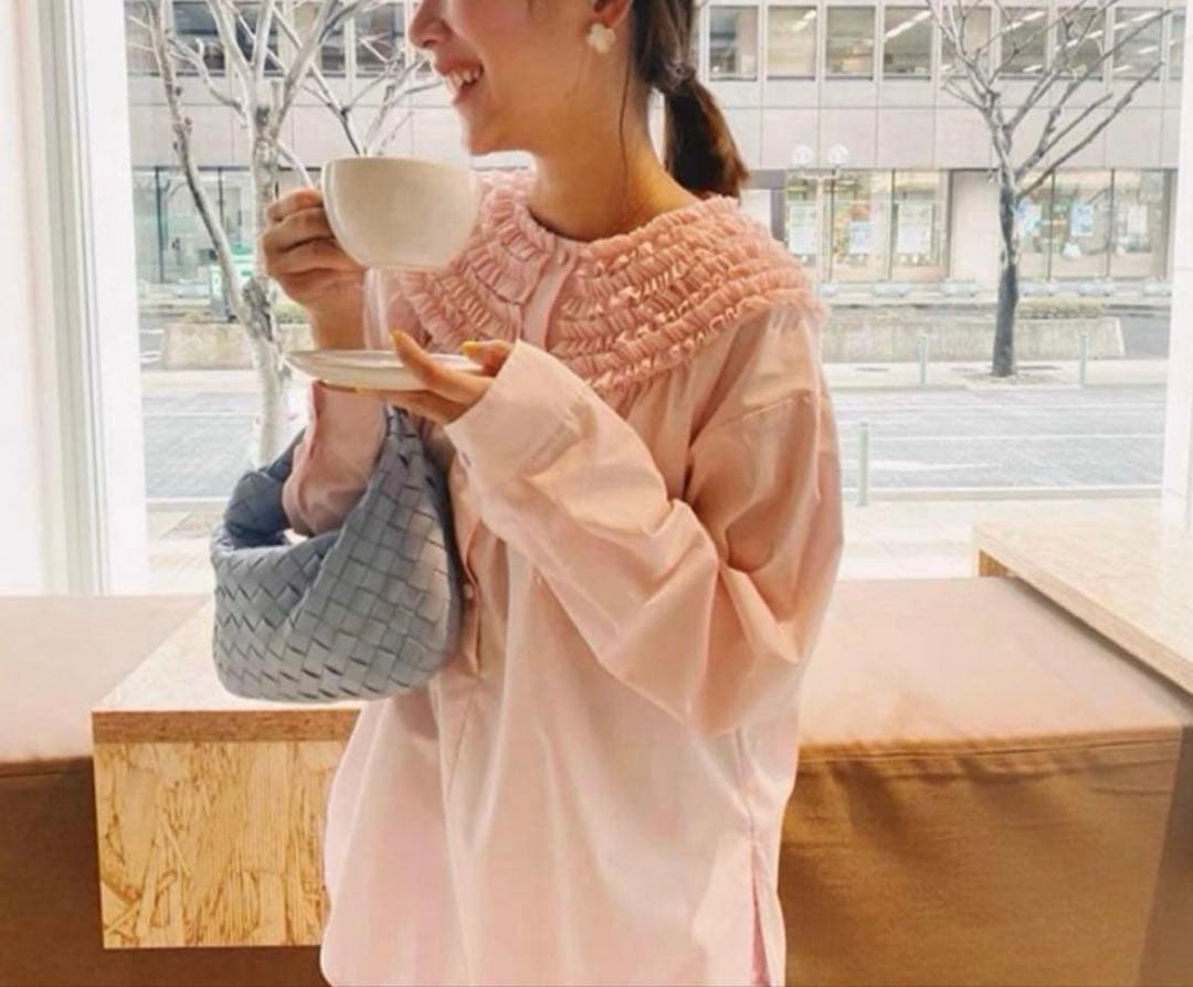 rosy monsterロージーモンスター ミニフリルブラウス ピンク