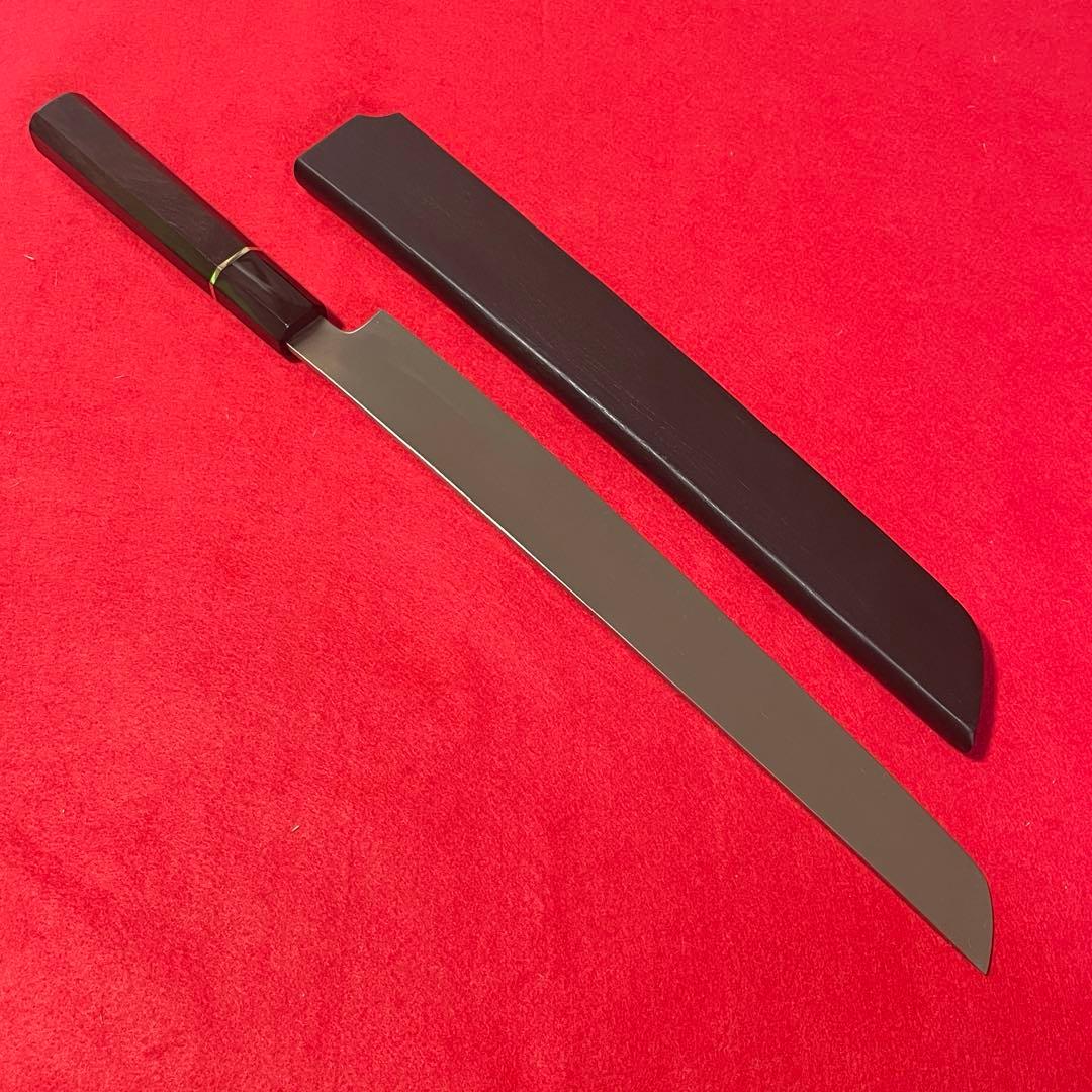 先丸柳刃　本焼　八角柄　黒檀