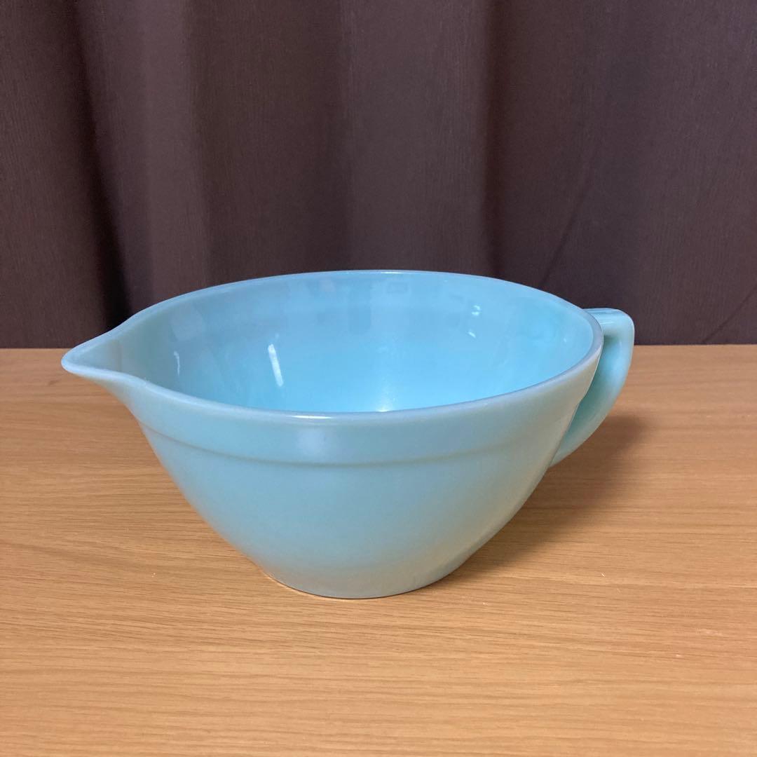 【コレクターズアイテム】 ファイヤーキング　ターコイズブルー バターボウル