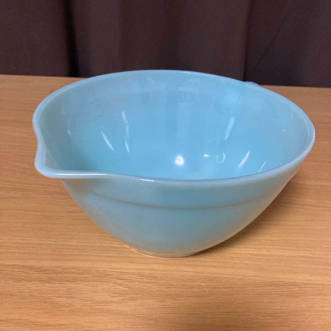 【コレクターズアイテム】 ファイヤーキング　ターコイズブルー バターボウル