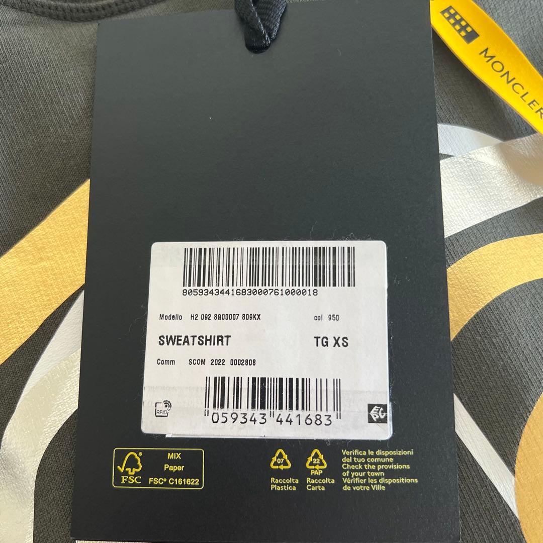 〈新品タグ付き〉モンクレール ジーニアス フ アニーフェイス トレーナー グレー