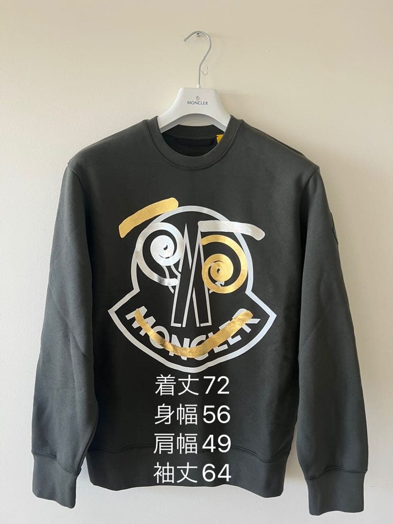 〈新品タグ付き〉モンクレール ジーニアス フ アニーフェイス トレーナー グレー