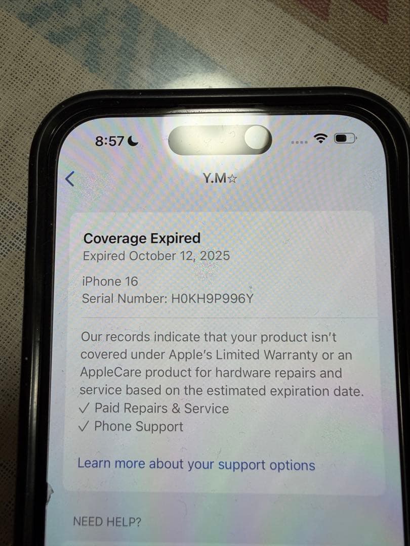 SIMフリー美品iPhone 16本体128GB 白