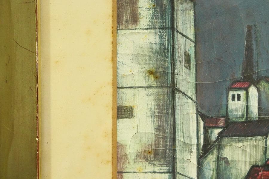 堀内康司 油絵 風景 額装(ZE730)