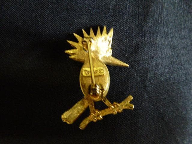 TRIFARI　トリファリ　1960年代　ヴィンテージ　ウッドペッカー　ブローチ