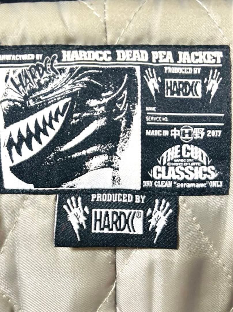 廃盤品 ハードコアチョコレート XLアルカトラズ スタッズ付ピーコート Pコート