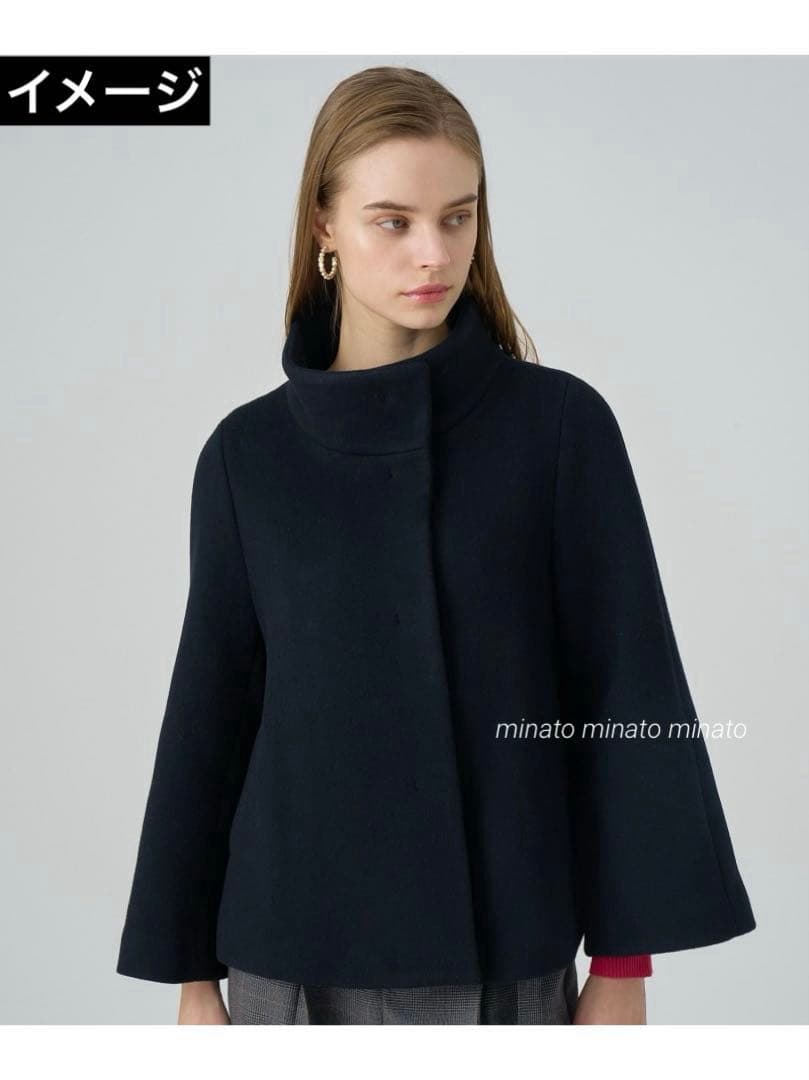 かすみ草 新品 ANAY アンゴラ ウール フレア ショートコート 36