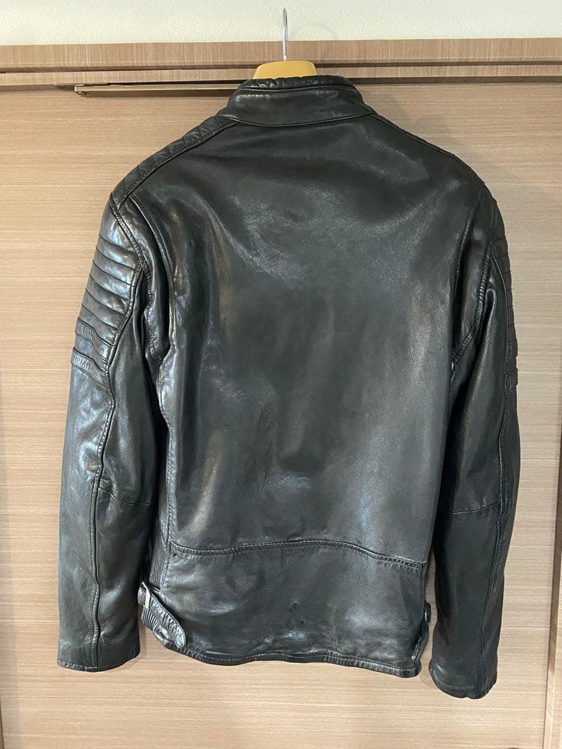 【バイク用プロテクター入りレザージャケット】DEGNER 羊革ヴィンテージ風