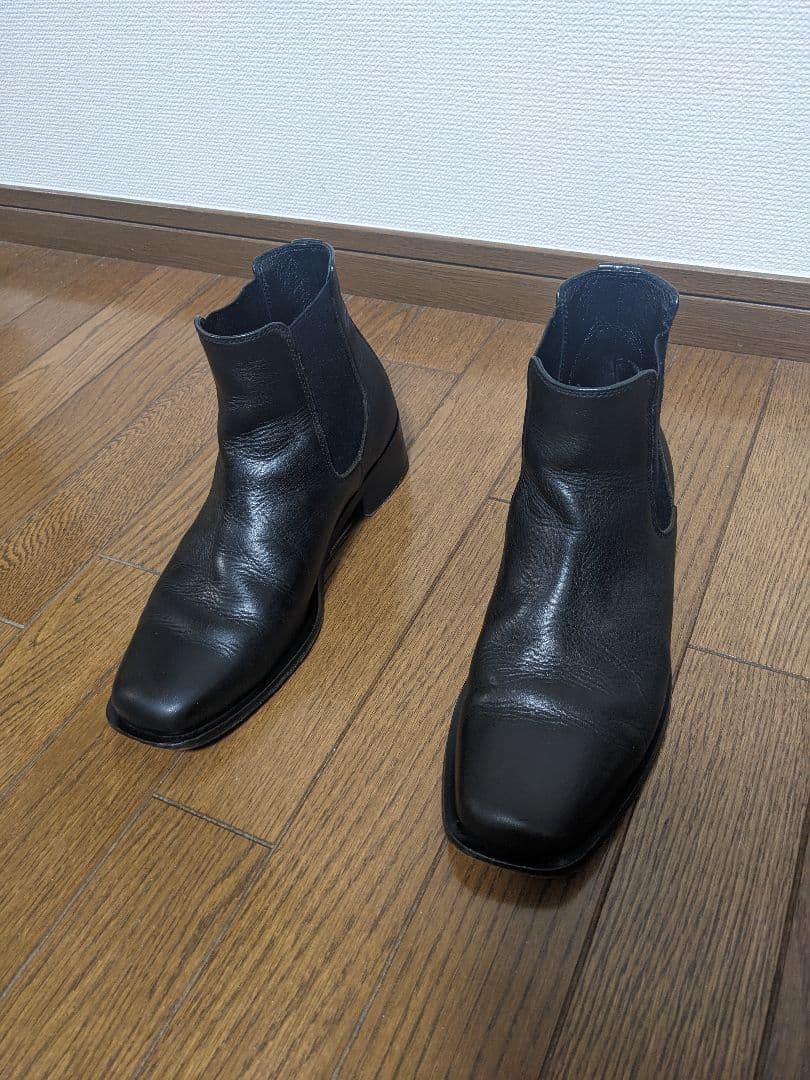 PADRONE パドローネ BL スクエアサイドゴアブーツ