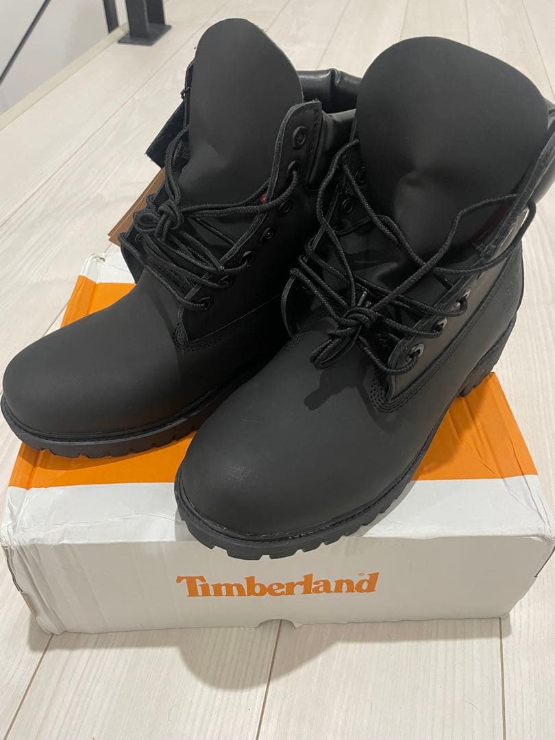 れ*い様 Timberland ブラックブーツ　 今日の20時にオークションに変