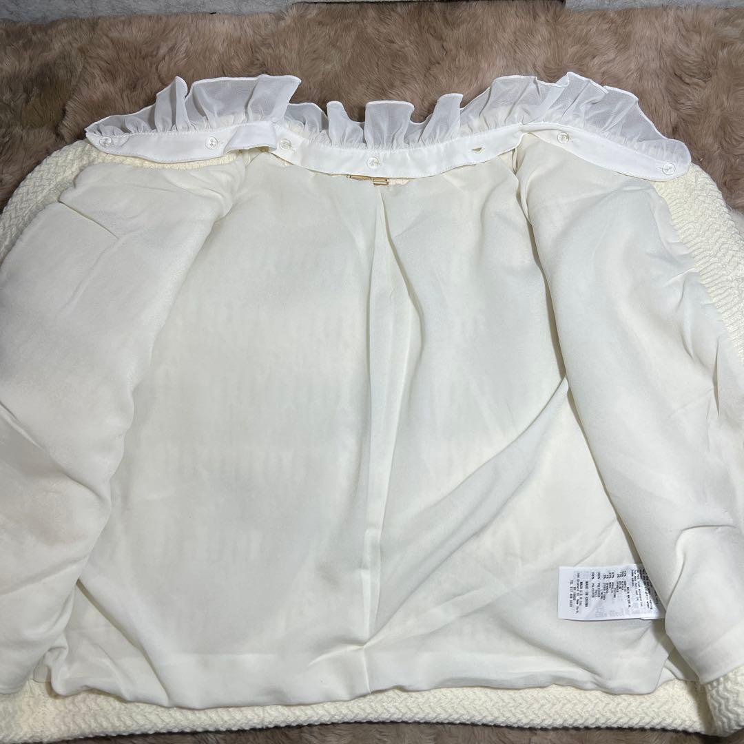 SNIDEL(スナイデル) ファーライクニットジャケットSWNJ255025
