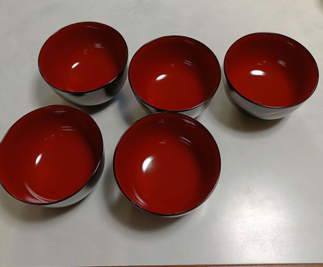 合成漆器　結びどんぶり揃　華