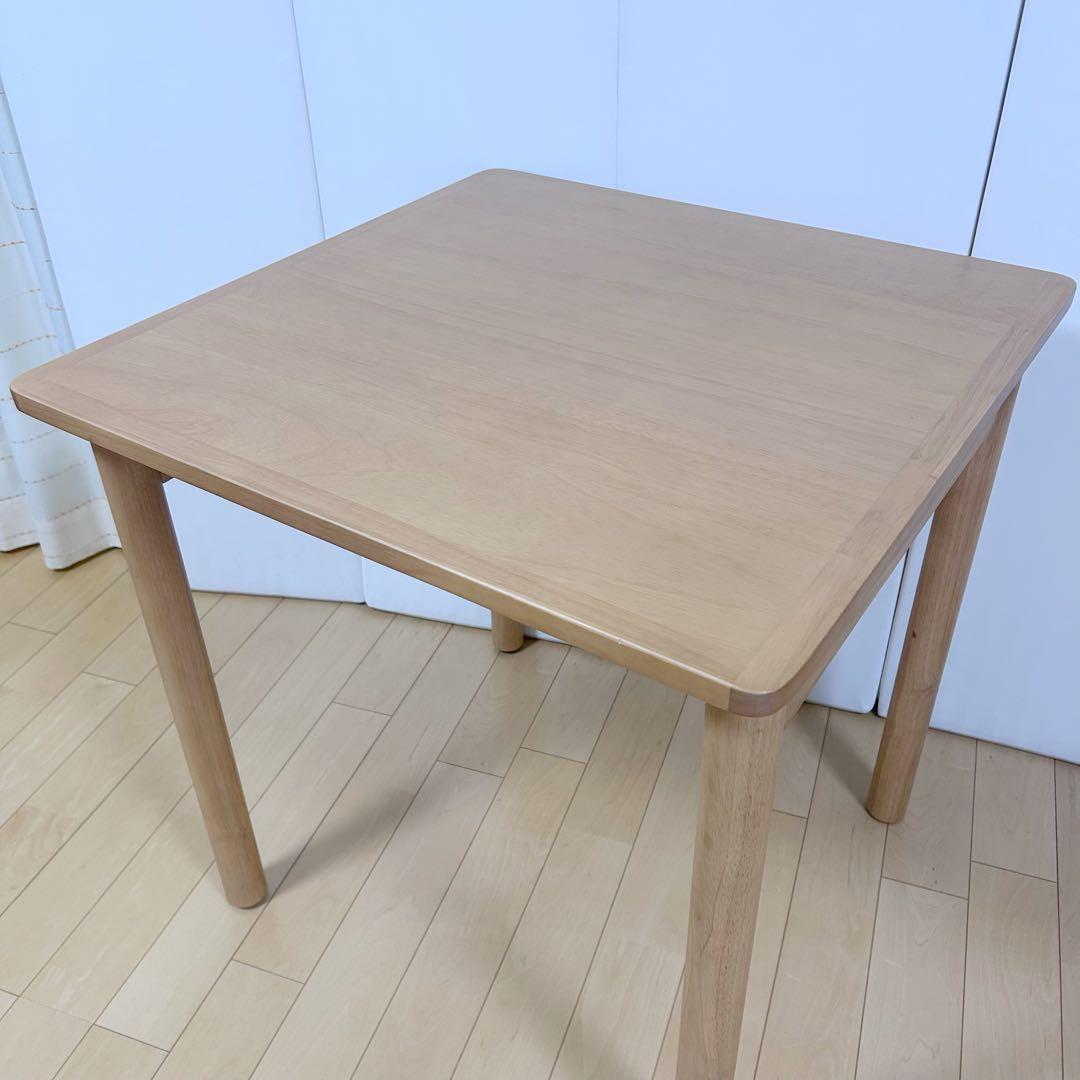 無印良品　正方形　木製テーブル　70×70 天然木　ダイニングテーブル　MUJI