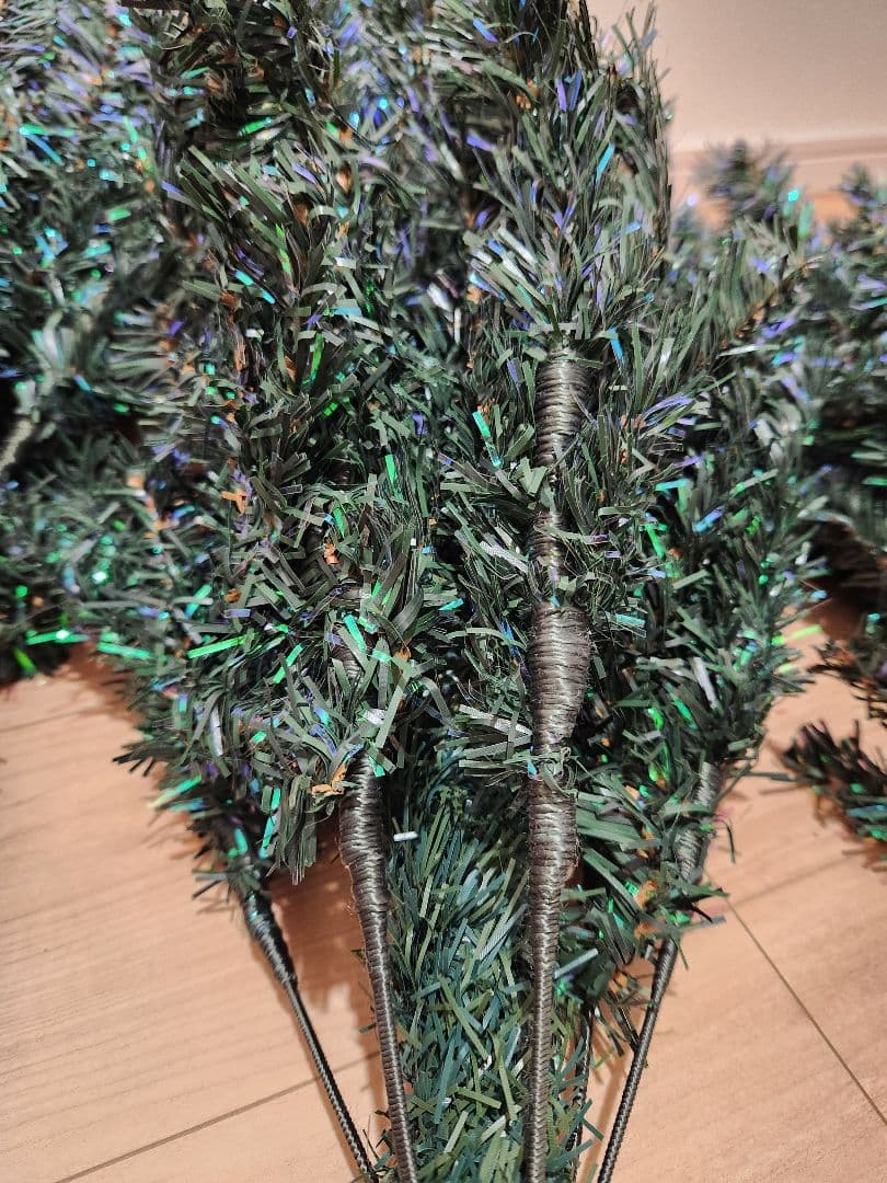 180cm LEDクリスマスツリーセット(大量オーナメント付)