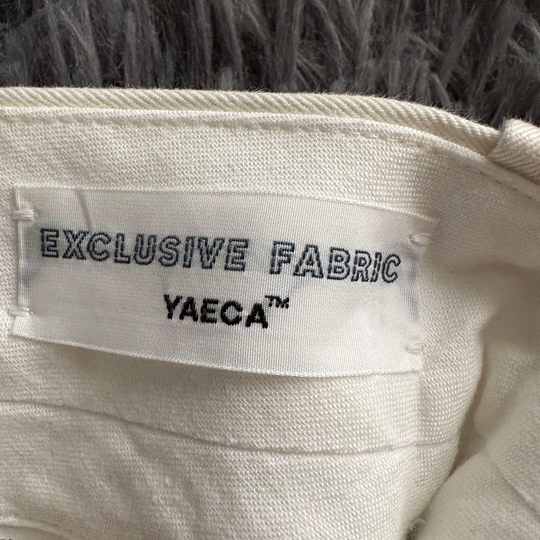 YAECA チノクロス ワイドテーパードパンツ 白29 上質コットン 日本製