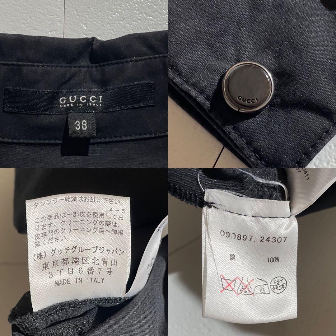 ワンピース GUCCI Knee-length shirt dress leather 38