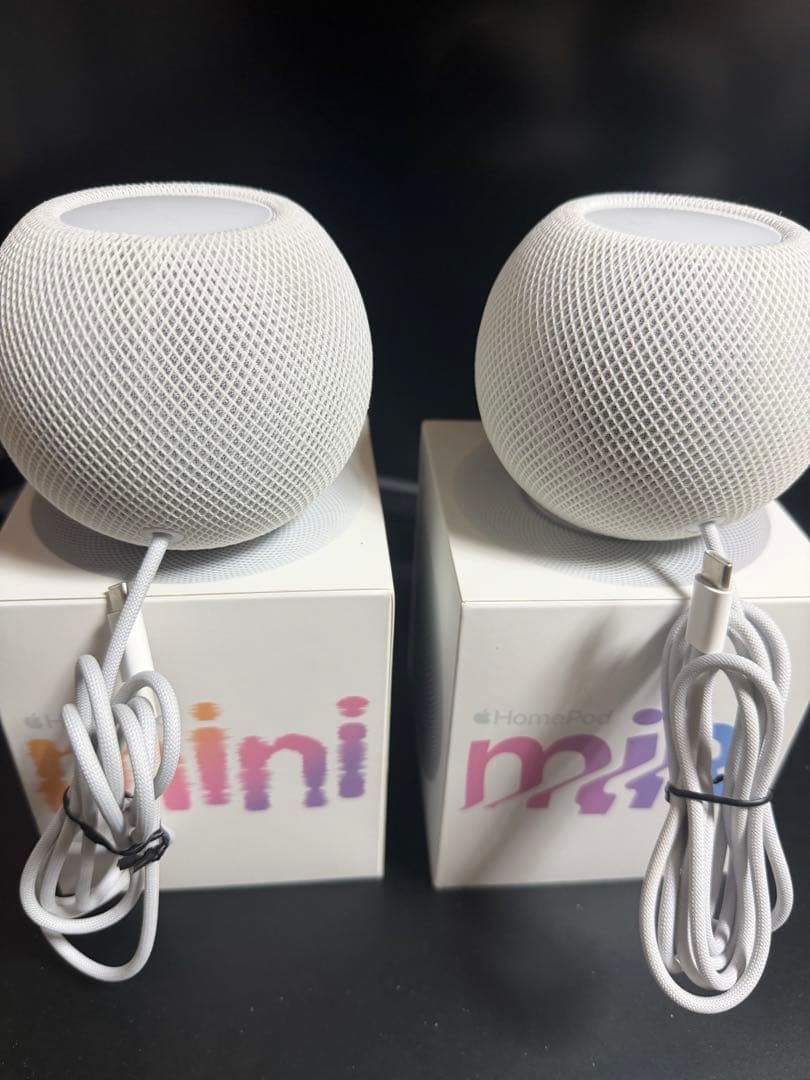 中古美品 Pod mini 2台セット Apple ホームポッド