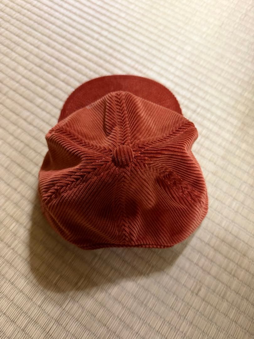 THE H.W.DOG CO. コーデュロイ トラッカー キャップ 赤　紙タグ無