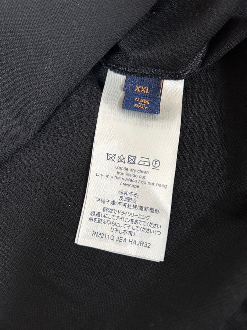 美品　LOUIS VUITTON クラシックショートスリーブピケポロ　BLACK