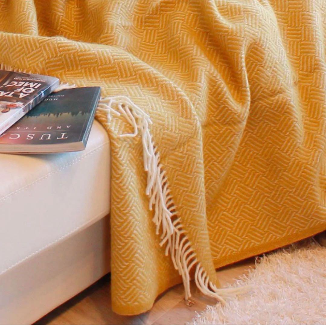 【新品未使用】ACTUS伊勢丹取扱い☆KLIPPANブランケット130×180