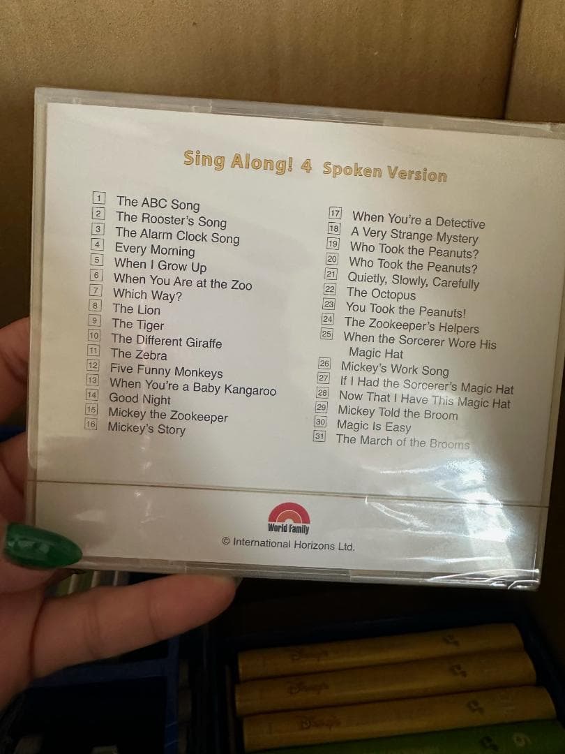 Disney英語教材セット カラオケ機械付き
