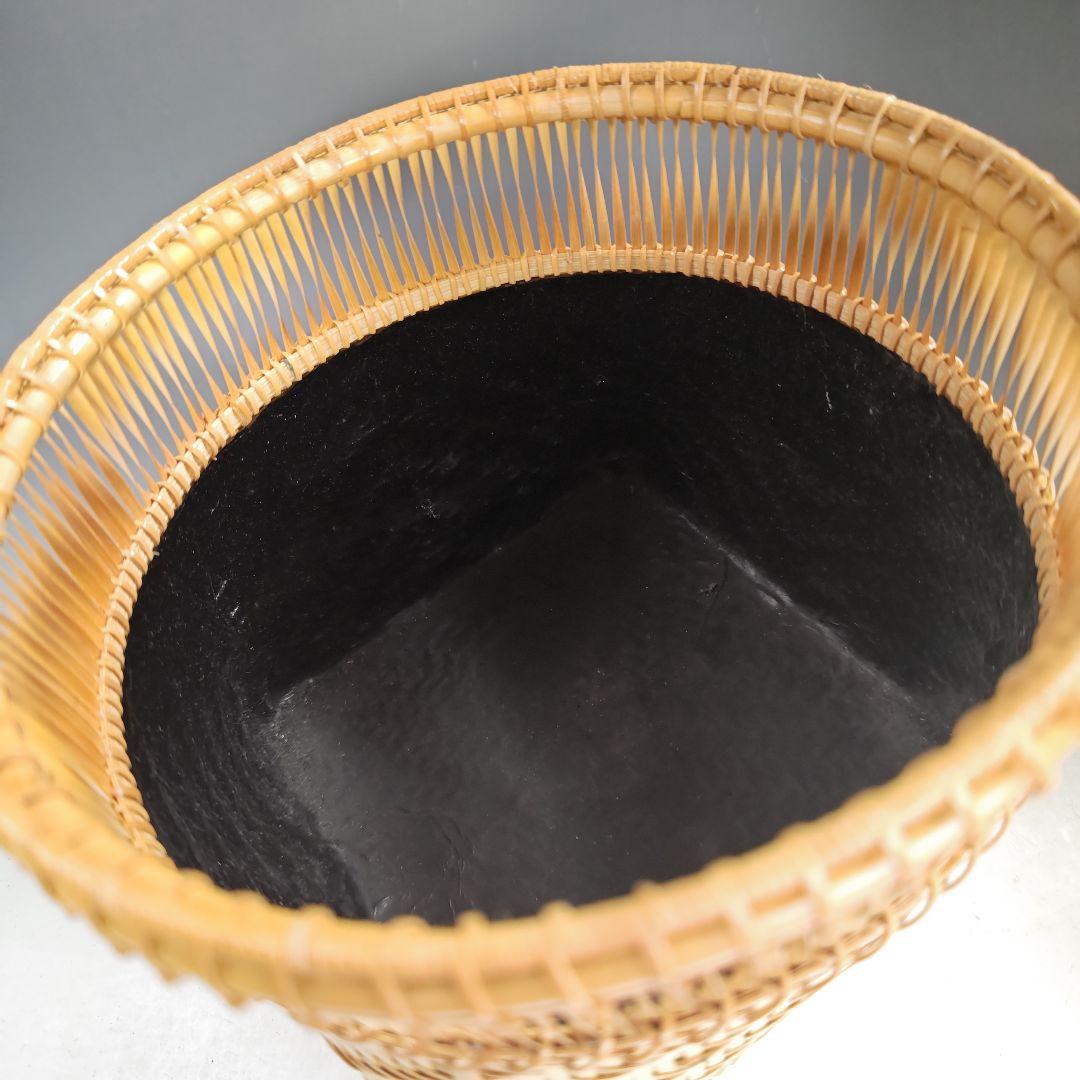 イ833 炭斗『和田青竺』『淡々斎好写　清風篭　炭斗　炭籠　共箱』茶道具