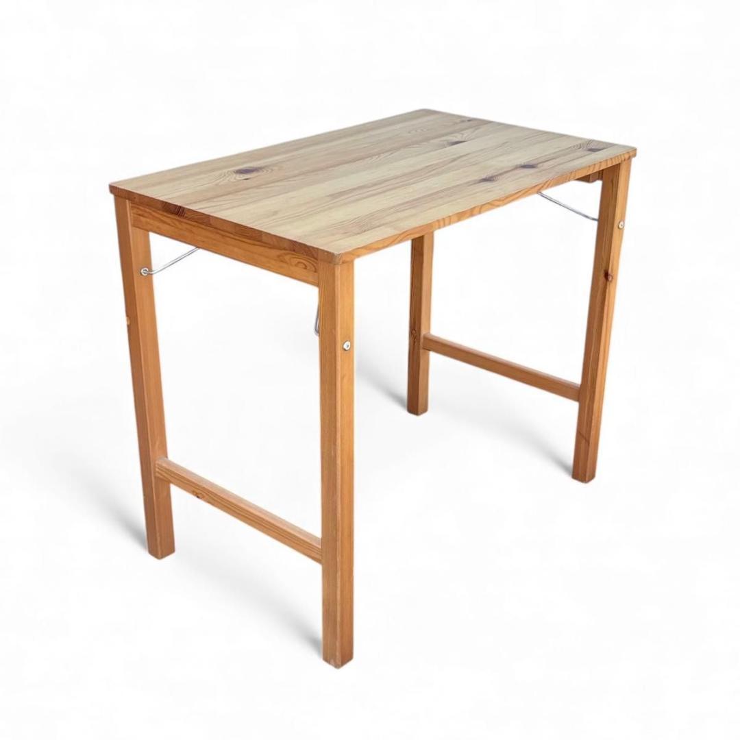 美品 無印良品 MUJI 折りたたみデスク デスク テーブル 天然木 廃盤