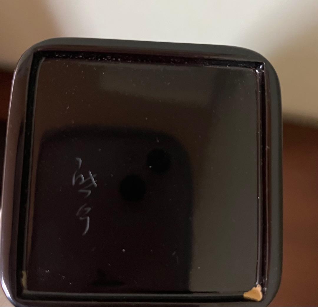 【未使用品】輪島塗 花器 飛花沈金 胴張形 小西啓介作　薄板付