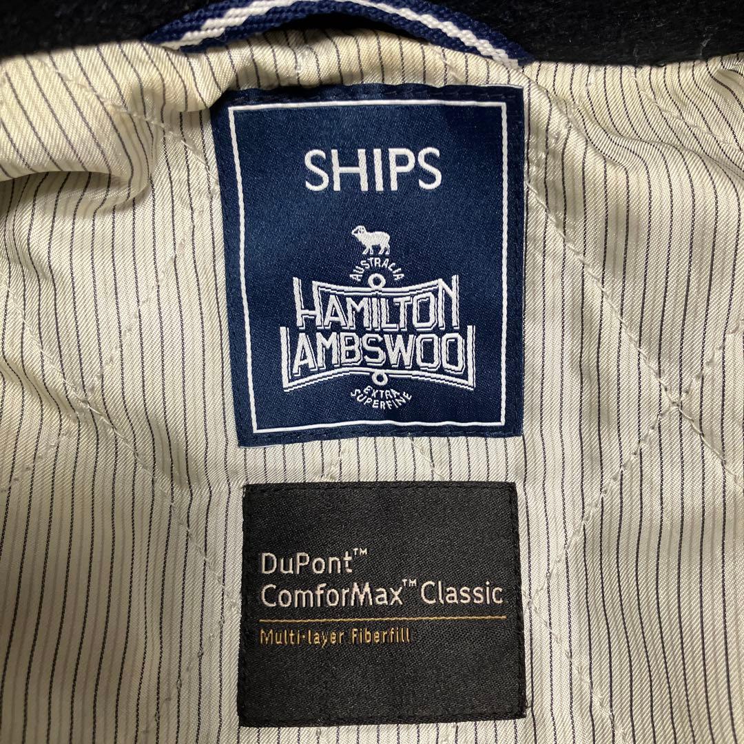 SHIPS ハミルトンラムズウール ピーコート　M 【美品】