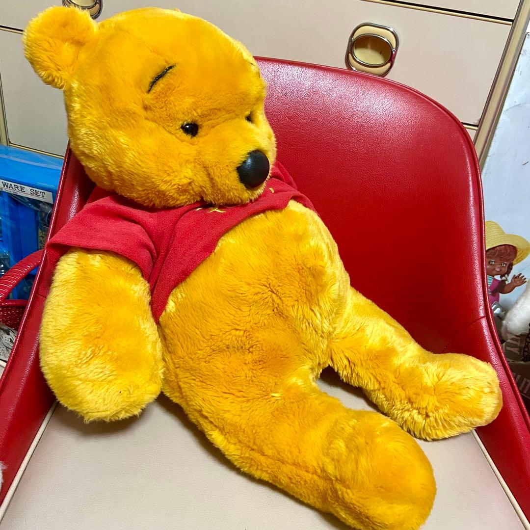レトロ ディズニー くまのプーさん 大きな ぬいぐるみ ハンドパペット