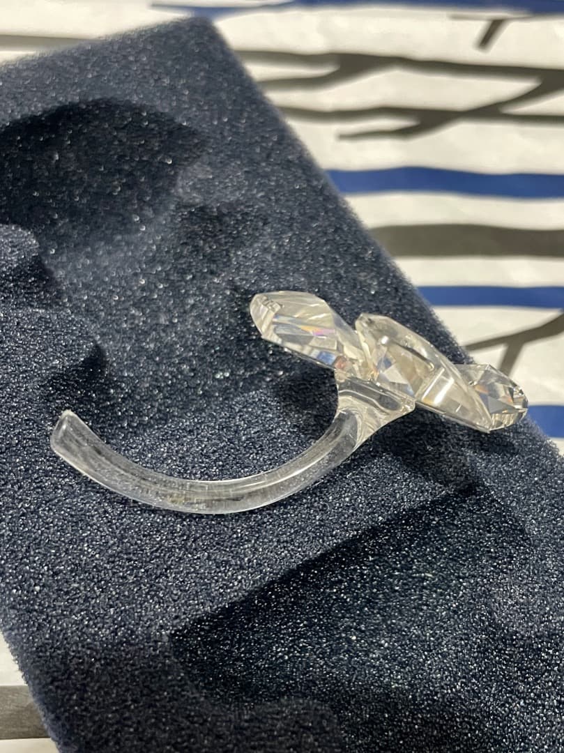 【廃盤】 スワロフスキー 四つ葉 クローバー 花 置物 クリスタル