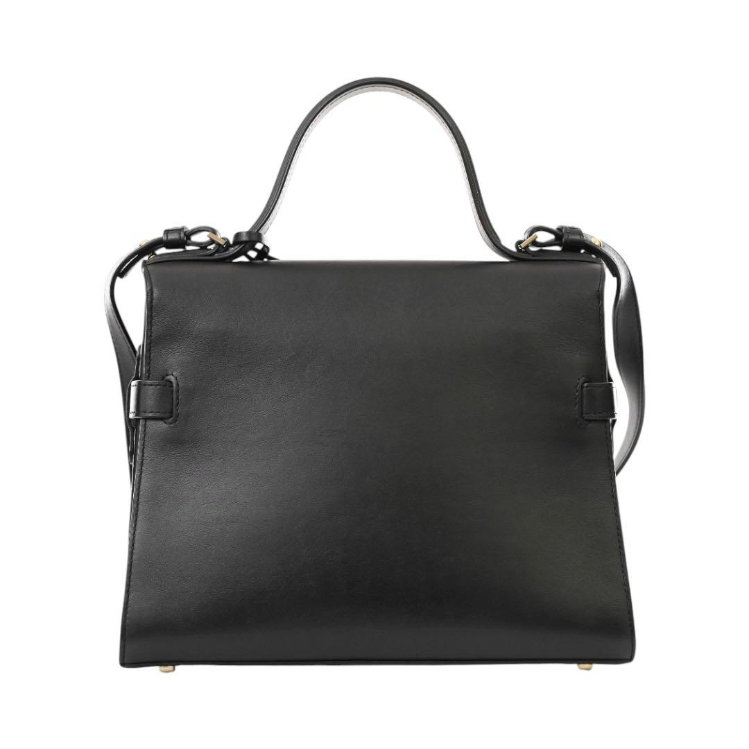 【極美品】デルヴォー　タンペート MM 黒　ブラック　レザー　ショルダーバッグ