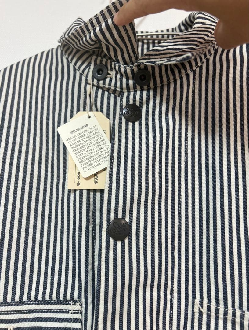 新品未使用 SUGAR CANE ヒッコリーカバーオール M ダウン