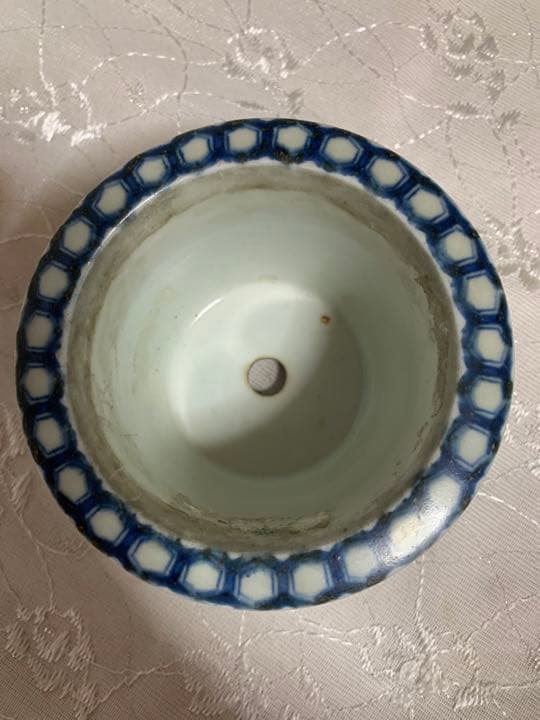 盆栽鉢　丸　ほつれあり　訳あり