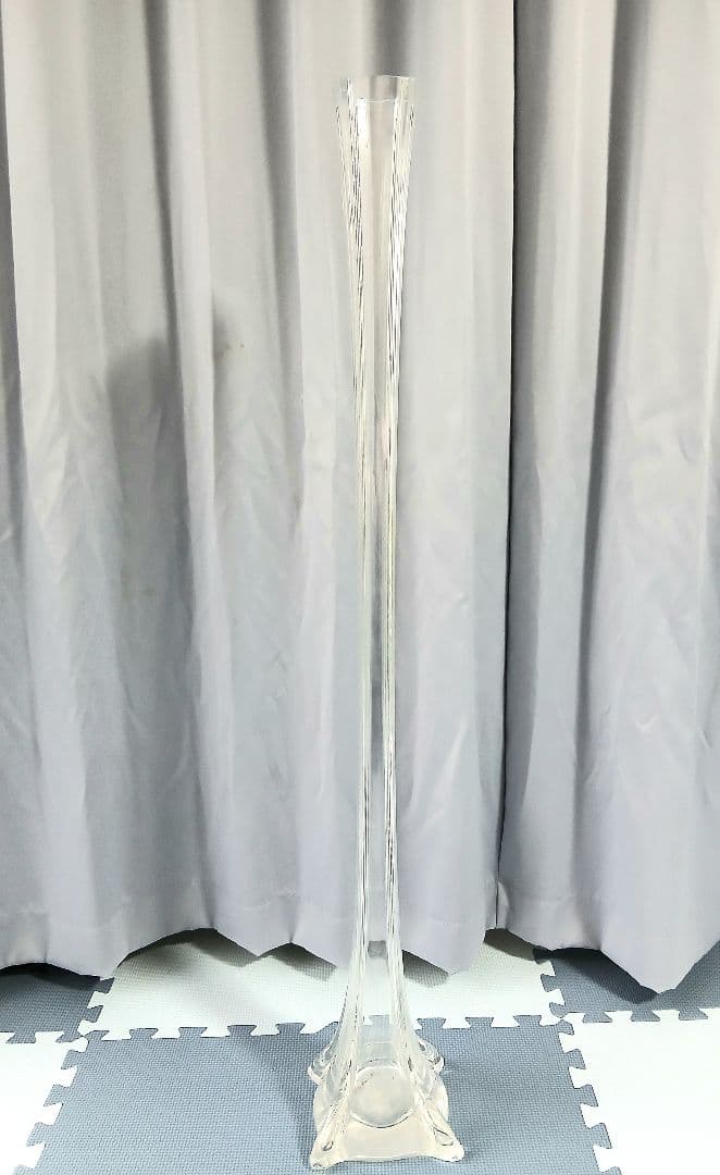 ガラス製 フラワースタンド 花瓶 花器 「縦約100㎝」