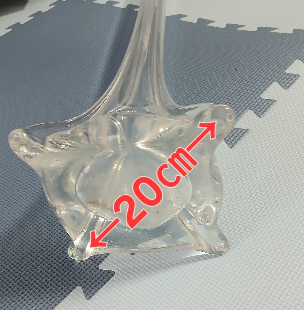 ガラス製 フラワースタンド 花瓶 花器 「縦約100㎝」