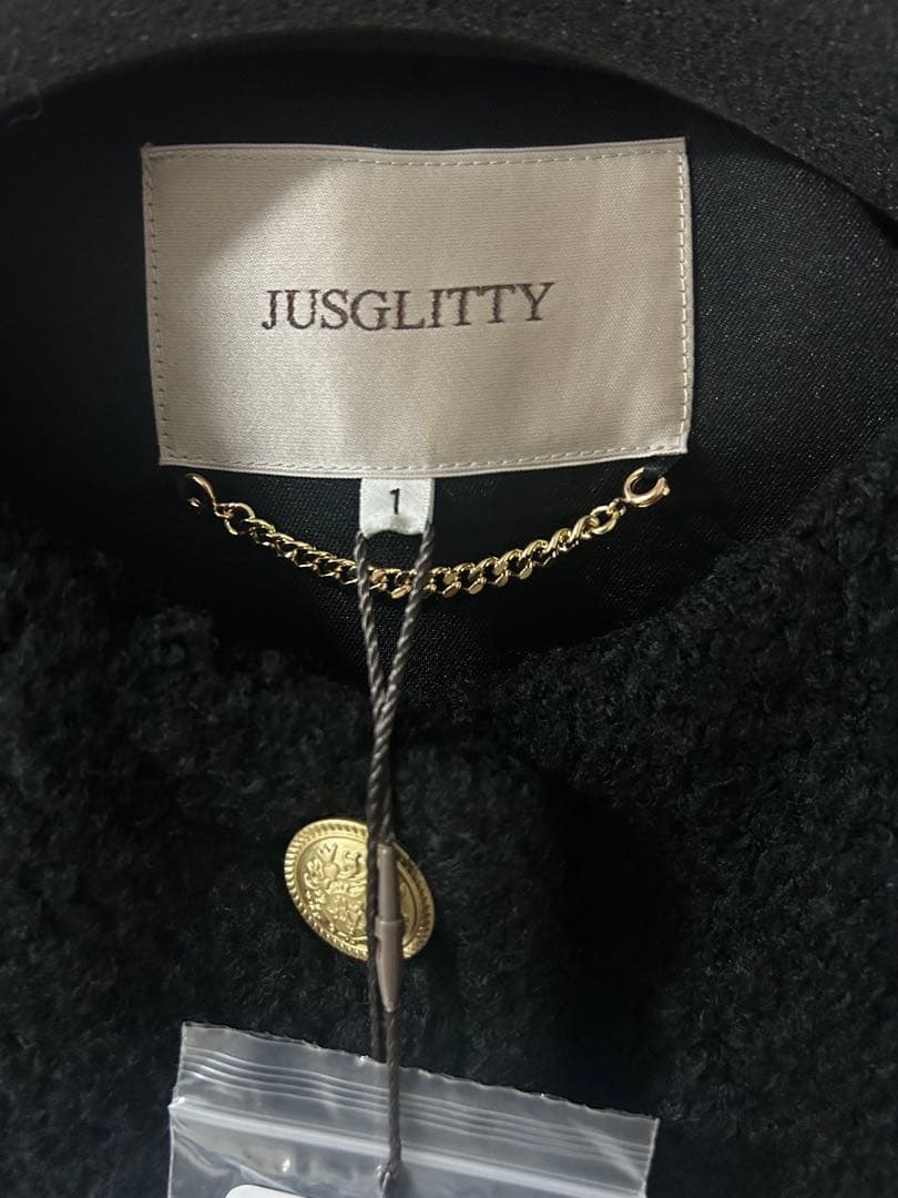 JUSGLITTY シャギーブークレジャコット新品未使用品タグ付き限定値下げ