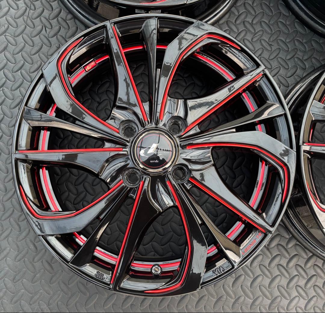 美品 ウェッズ レオニス TE 15インチ 4.5j オフセット45 4本セット