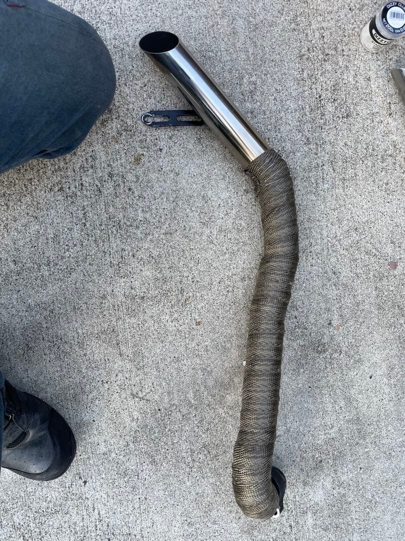 スティード400 ワンオフ　ベントマフラー